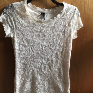 Lace ivory top